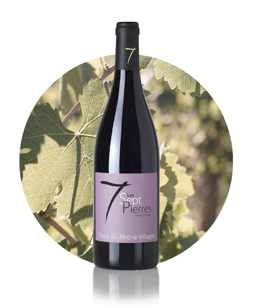 Côtes du Rhône Villages - Les7Pierres - vin d'Ardèche - Vin de la vallée du Rhône - Grenache - Syrah- vin biologique